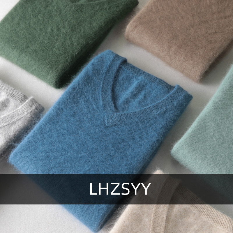 LHZSYY Men's 100% Mink Cashmer - Knitted Cardigan Men review and price