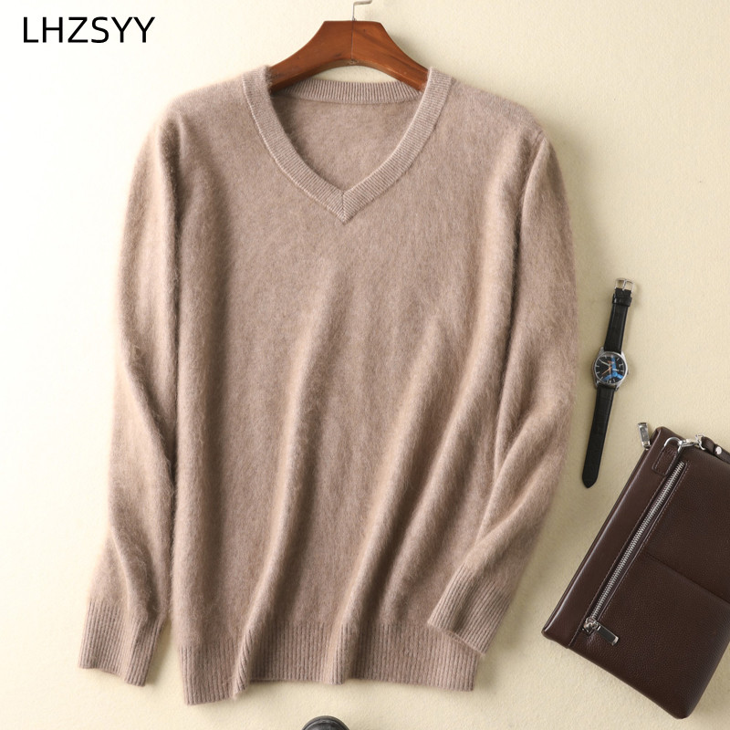 LHZSYY Men's 100% Mink Cashmer - Knitted Cardigan Men review and price