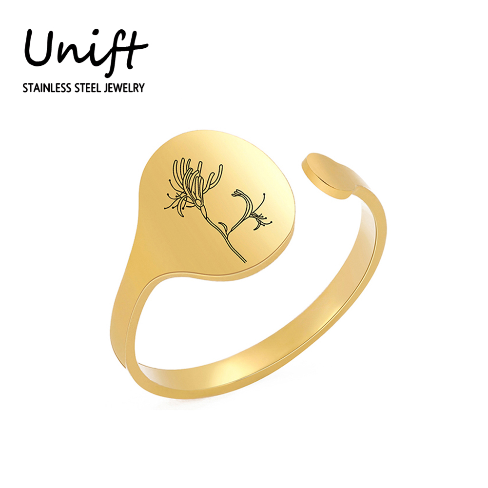 Unift Month Flower Ring Stainl - Men'S Fashion Today review and price