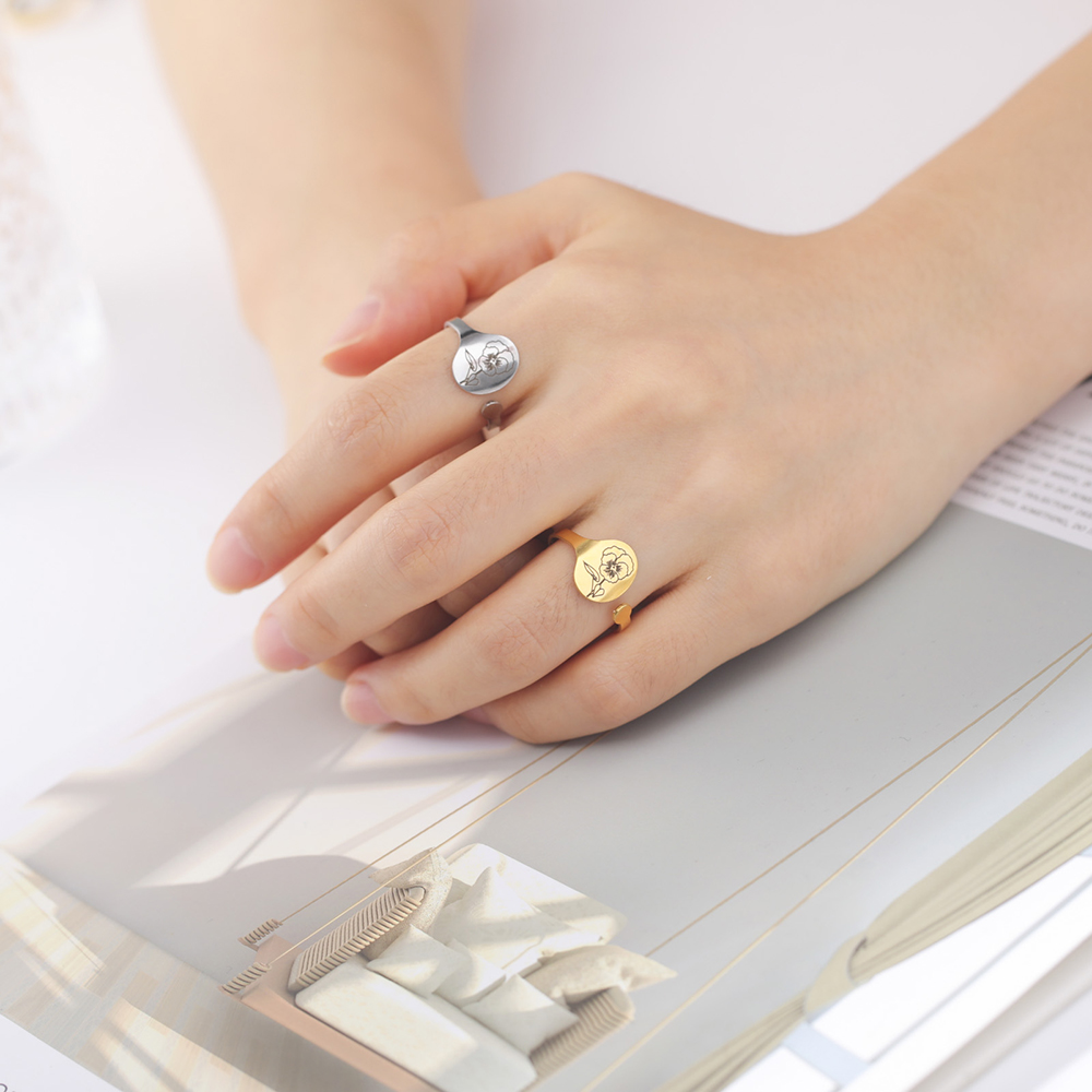 Unift Month Flower Ring Stainl - Men'S Fashion Today review and price