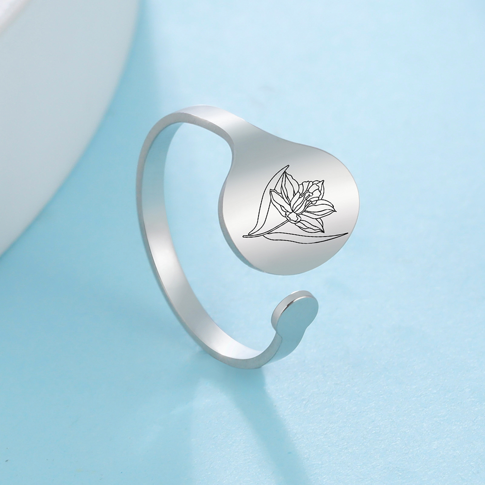 Unift Month Flower Ring Stainl - Men'S Fashion Today review and price