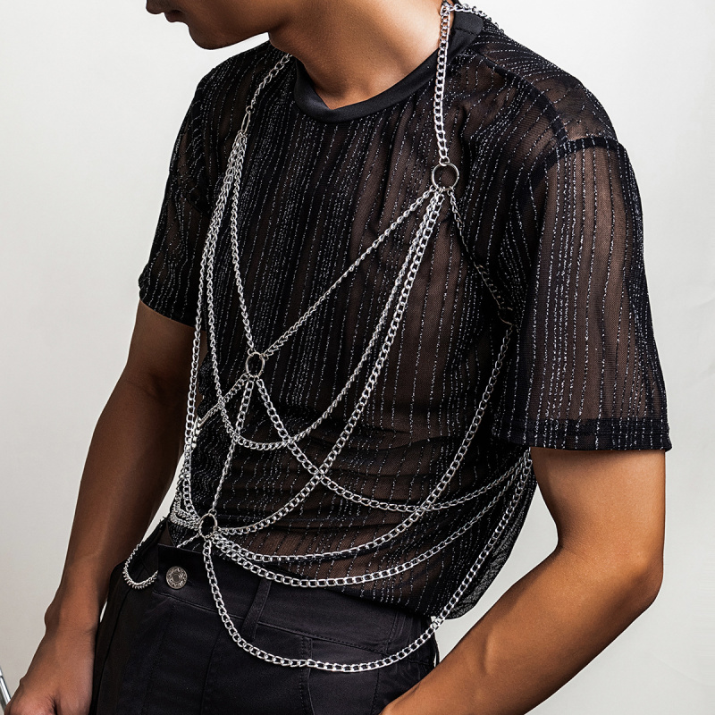 Men’s Body Chain Harness Silve - Fashion Harness Men review and price
