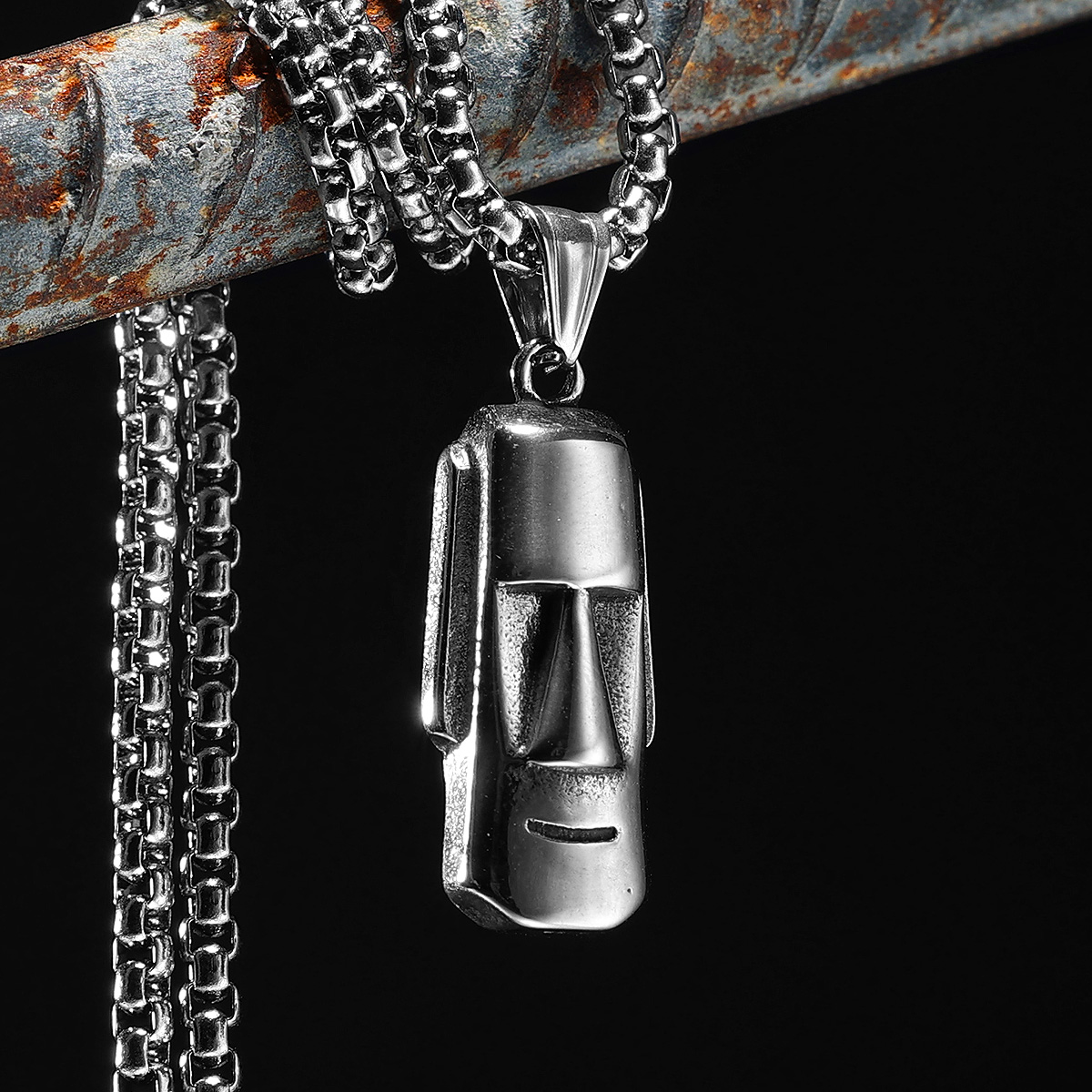 Moai Pendants Statue Necklaces - Mens Xmas Fashion review and price