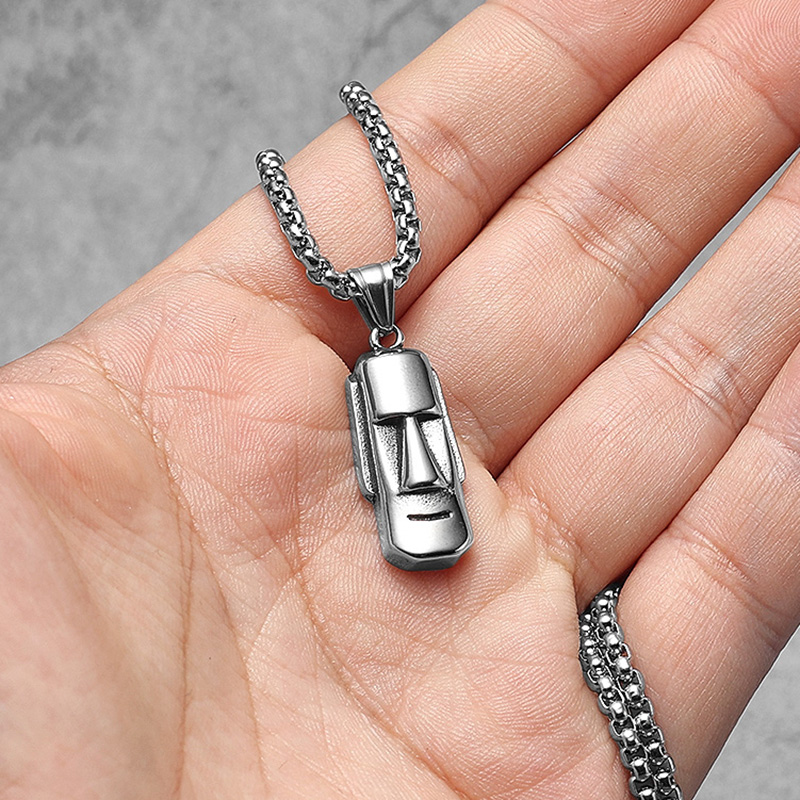 Moai Pendants Statue Necklaces - Mens Xmas Fashion review and price