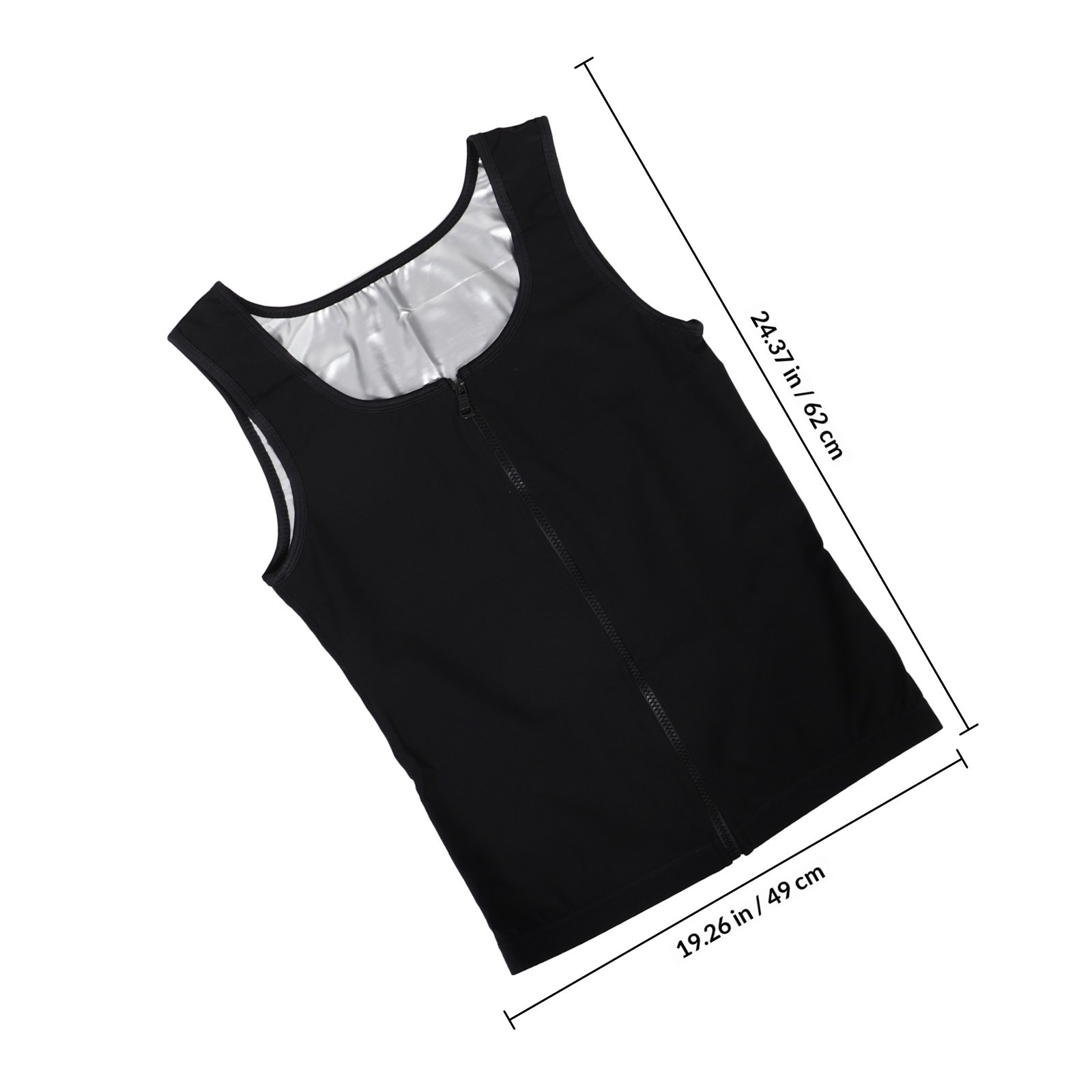 Men Compression Sweat Vest Zip - Compression Shirt Workout review and price
