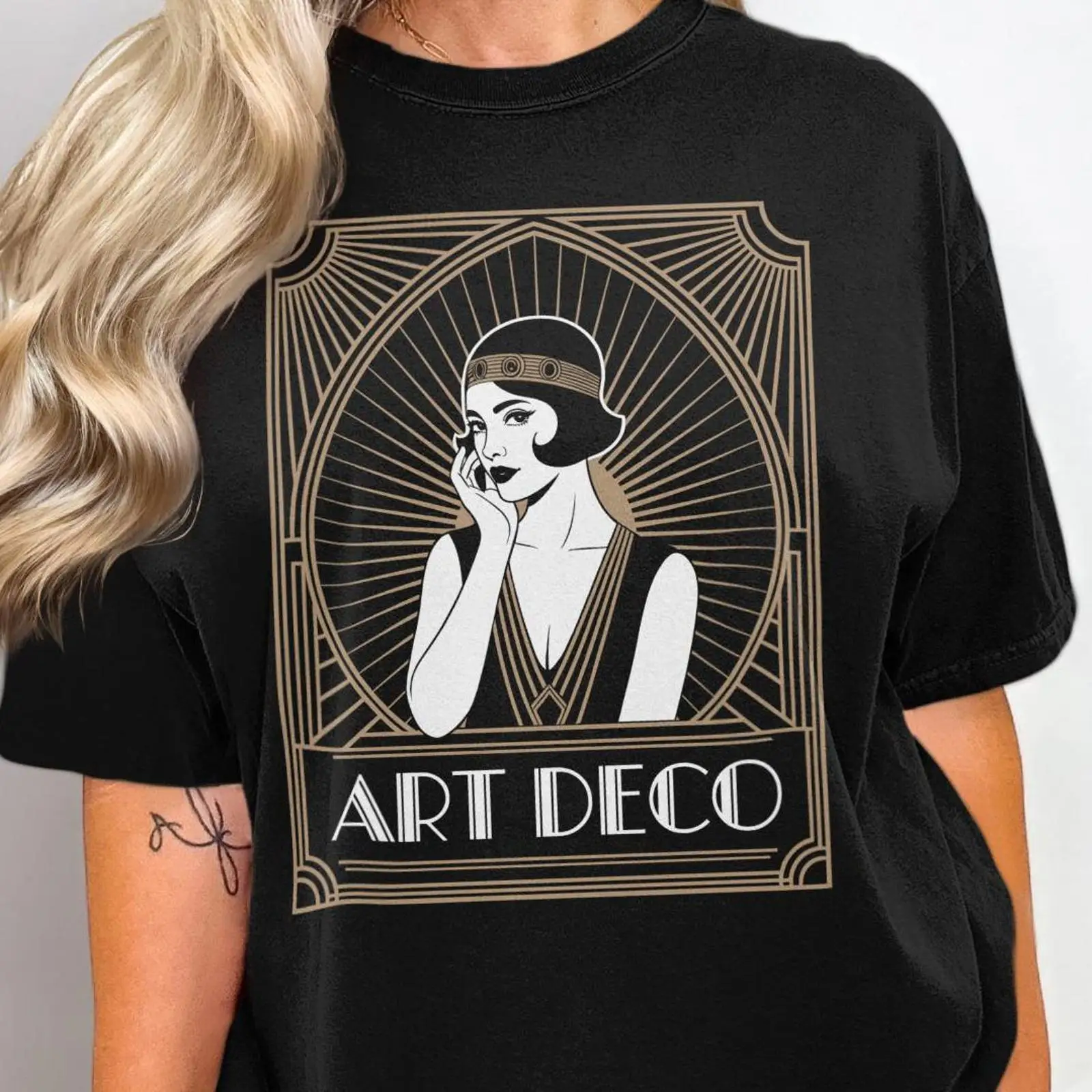 Art Deco Flapper Girl T Shirt  - Men'S Fashion Roaring 20S review and price