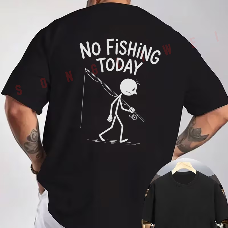 No Fishing Today Stickman prin - Men'S Fashion Today review and price