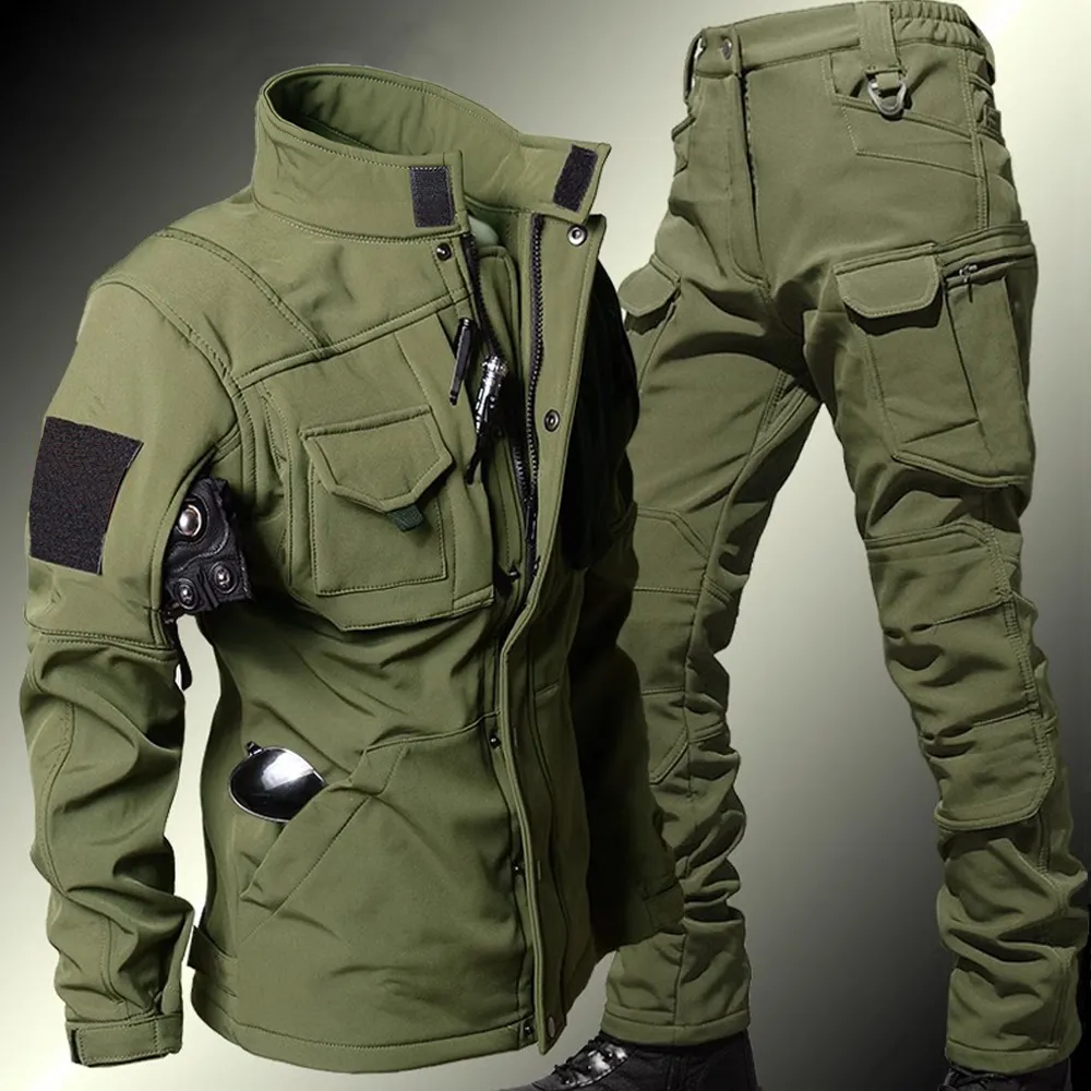 Men's Tactical Sets Winter Sha - Corduroy Jacket Men review and price