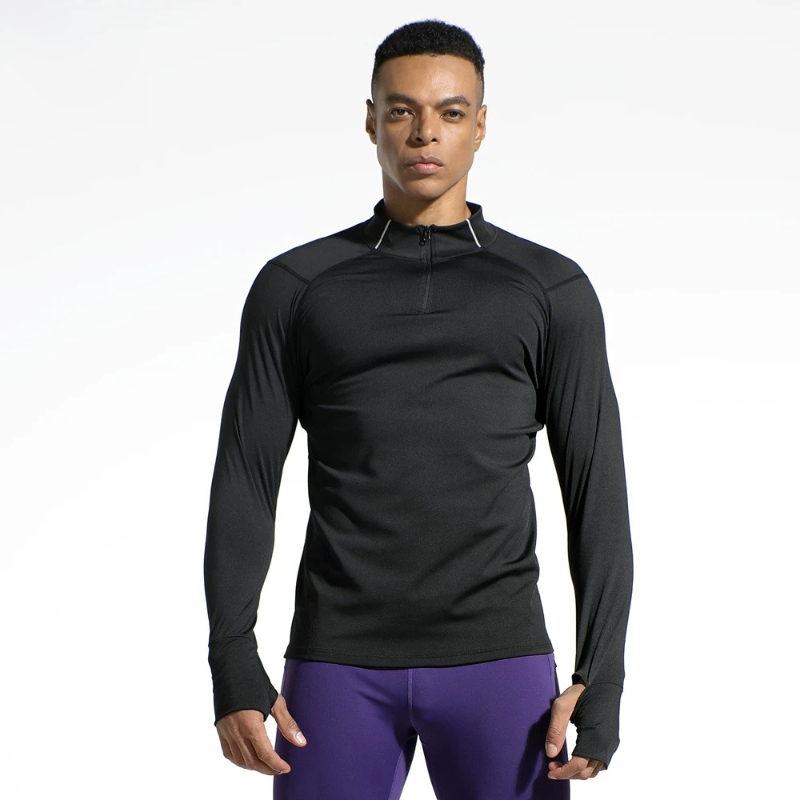Men's Finger Hole Design Fall  - Compression Shirt Workout review and price