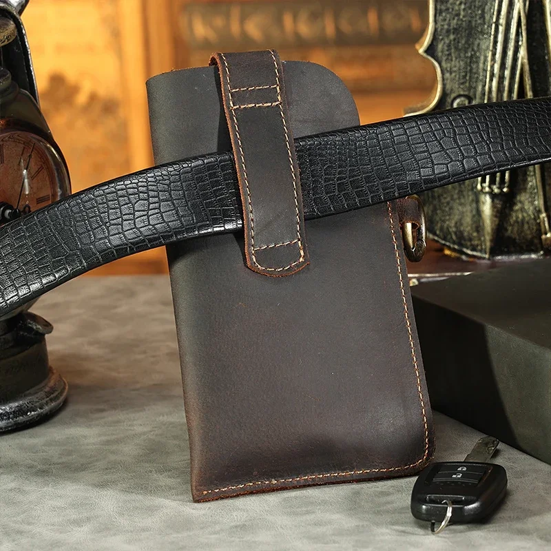 Mens Genuine Leather Waist Bag - Fashion Harness Men review and price