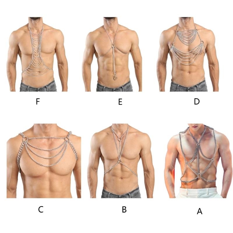 Y5GC Punk Body Chain Harness f - Fashion Harness Men review and price