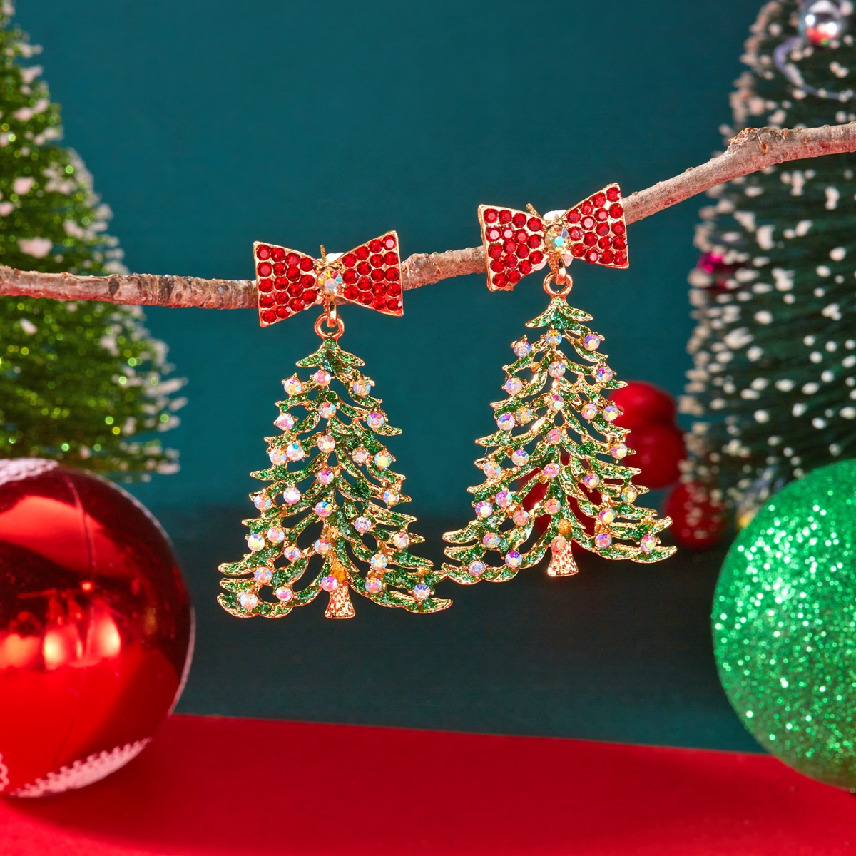 Xmas Holiday Drop Earrings Col - Mens Xmas Fashion review and price
