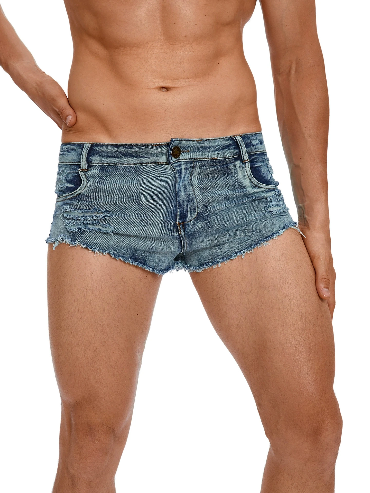 Men's Low Waist Jeans Shorts F - Men'S Fashion Jeans review and price